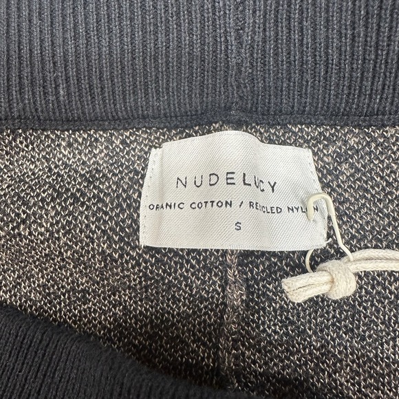 $100 Nude Lucy Womens Size Small Active Knit Shorts Organic Cotton Brown NU24657 - Picture 4 of 12